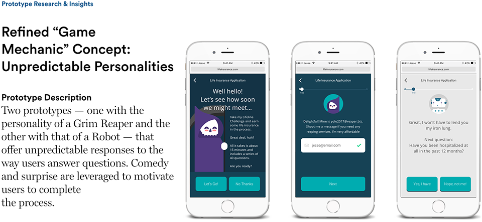 Prudential Chorus App, Gamified Concept